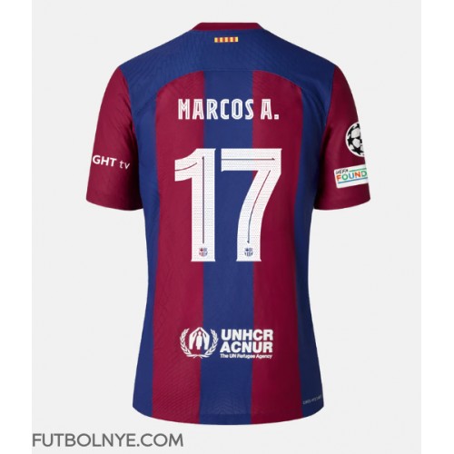 Camiseta Barcelona Marcos Alonso #17 Primera Equipación 2023-24 manga corta